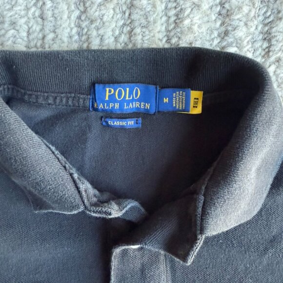 Ralph Lauren Classic Fit Polo Black M - Picture 2 of 2